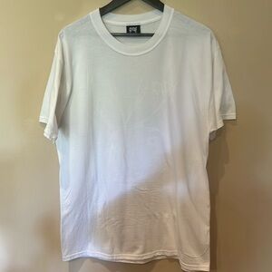 Men’s Revenge White Tee with With Screen Print in Size Large